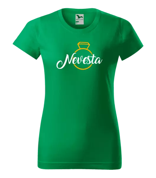 Dámske tričko Nevesta - zlatý prsteň