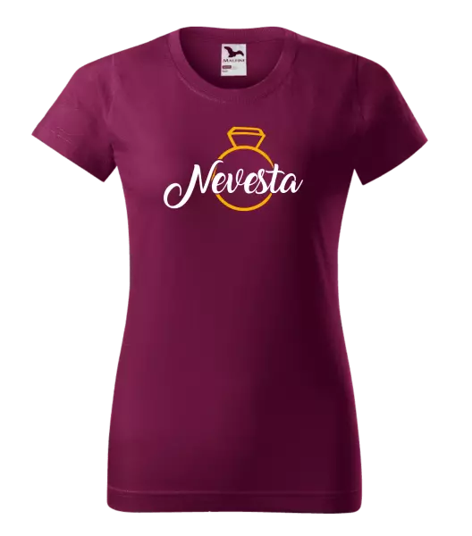 Dámske tričko Nevesta - zlatý prsteň