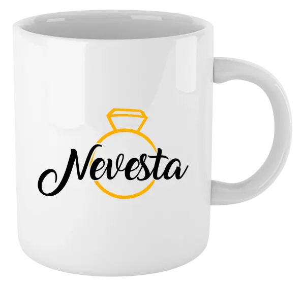 Hrnček Nevesta - zlatý prsteň