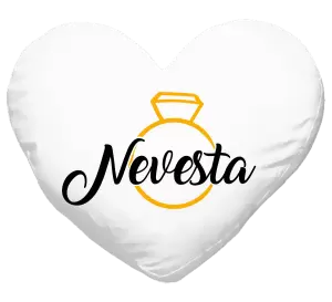 Vankúš Nevesta - zlatý prsteň