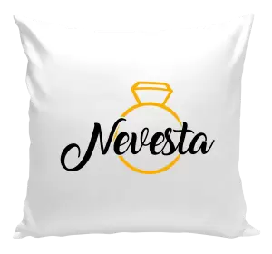 Vankúš Nevesta - zlatý prsteň