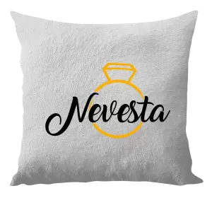 Vankúš Nevesta - zlatý prsteň