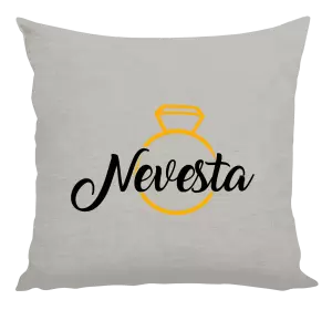 Vankúš Nevesta - zlatý prsteň