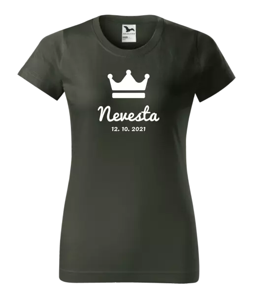 Dámske tričko Nevesta s dátumom