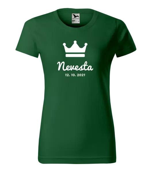 Dámske tričko Nevesta s dátumom