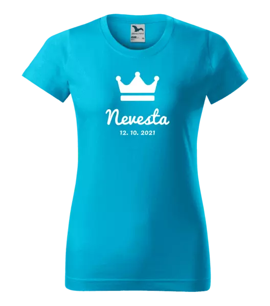 Dámske tričko Nevesta s dátumom