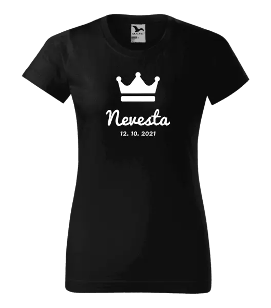Dámske tričko Nevesta s dátumom