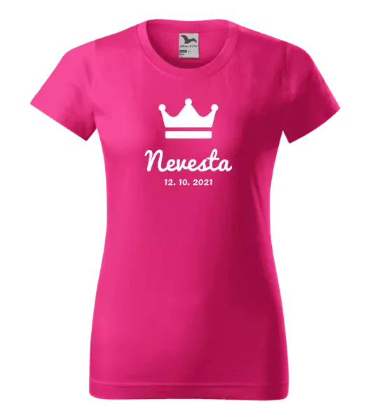 Dámske tričko Nevesta s dátumom