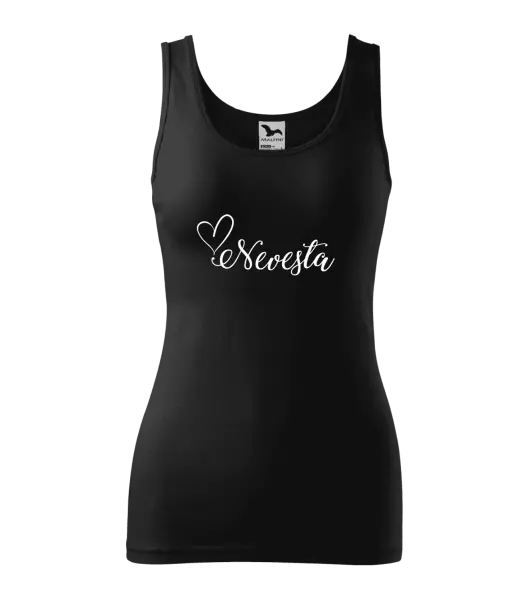 Dámske tielko Nevesta so srdiečkom