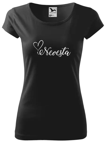 Dámske tričko Nevesta so srdiečkom