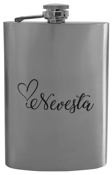 Ploskačka Nevesta so srdiečkom