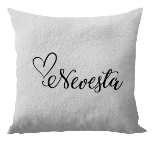 Vankúš Nevesta so srdiečkom