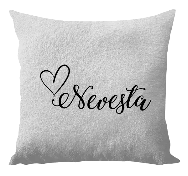 Vankúš Nevesta so srdiečkom