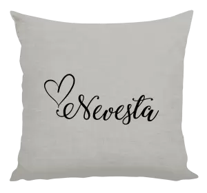 Vankúš Nevesta so srdiečkom