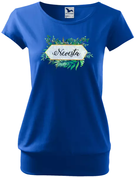 Dámske tričko Nevesta zelené listy