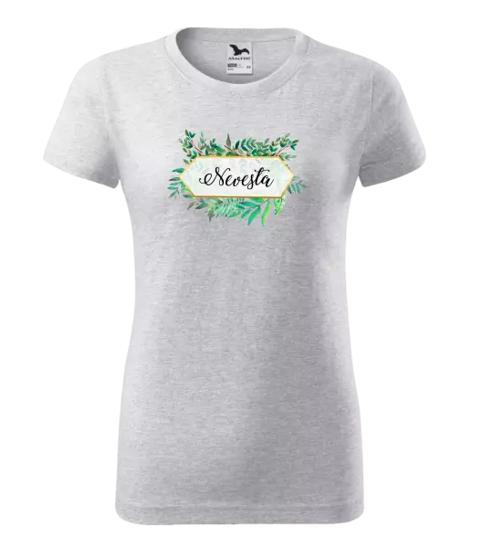 Dámske tričko Nevesta zelené listy