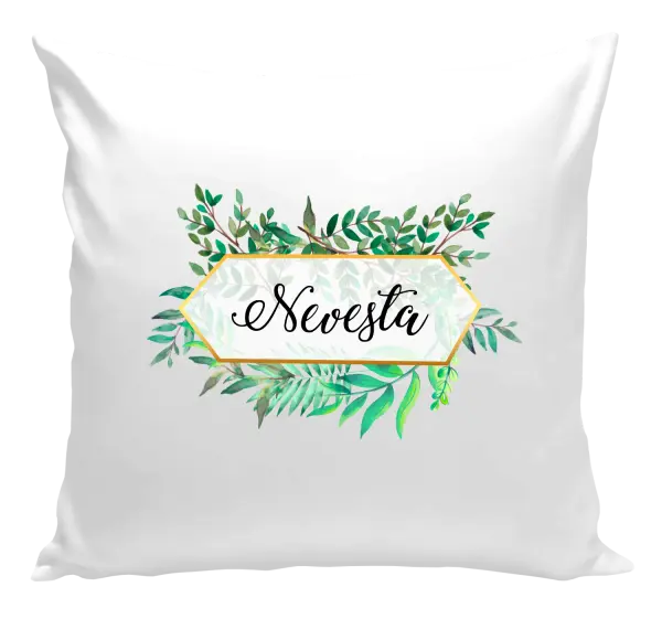 Vankúš Nevesta zelené listy