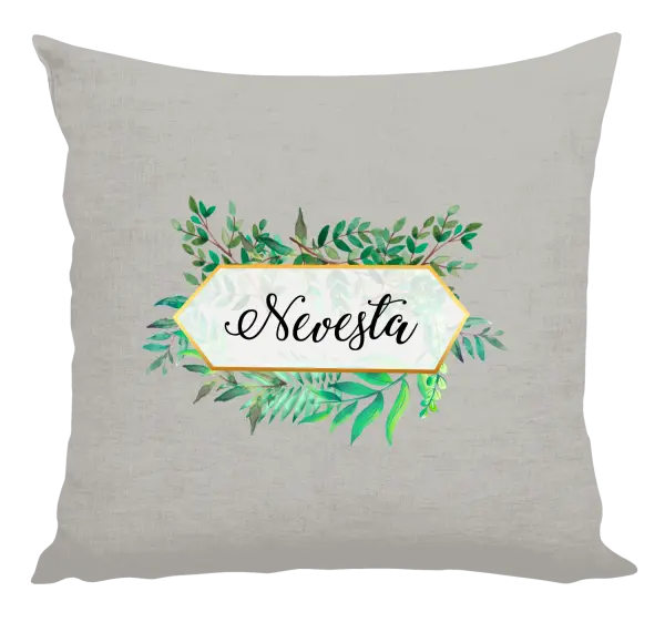 Vankúš Nevesta zelené listy
