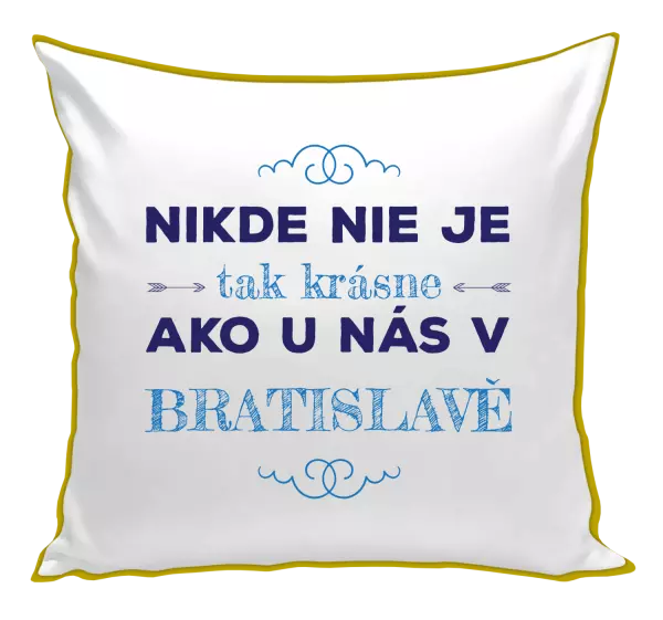 Vankúš Nikde nie je tak krásne, ako u nás v ...