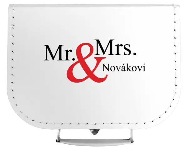 Kufřík Mr. & Mrs. s vlastním příjmením