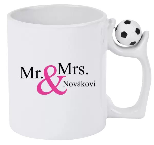Hrnek Mr. & Mrs. s vlastním příjmením
