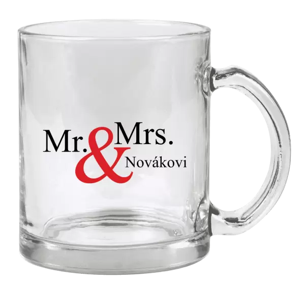 Hrnek Mr. & Mrs. s vlastním příjmením