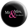 Placka Mr. & Mrs. s vlastním příjmením