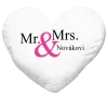 Polštář Mr. & Mrs. s vlastním příjmením