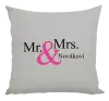 Polštář Mr. & Mrs. s vlastním příjmením