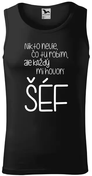 Pánske tielko Nikto nevie, čo tu robím, ale každý mi hovorí