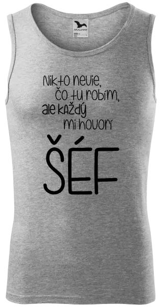 Pánske tielko Nikto nevie, čo tu robím, ale každý mi hovorí