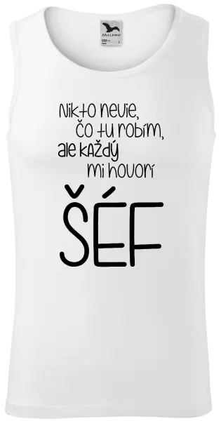 Pánske tielko Nikto nevie, čo tu robím, ale každý mi hovorí