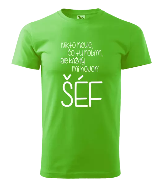 Pánske tričko Nikto nevie, čo tu robím, ale každý mi hovorí