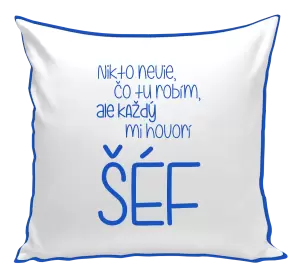 Vankúš Nikto nevie, čo tu robím, ale každý mi hovorí