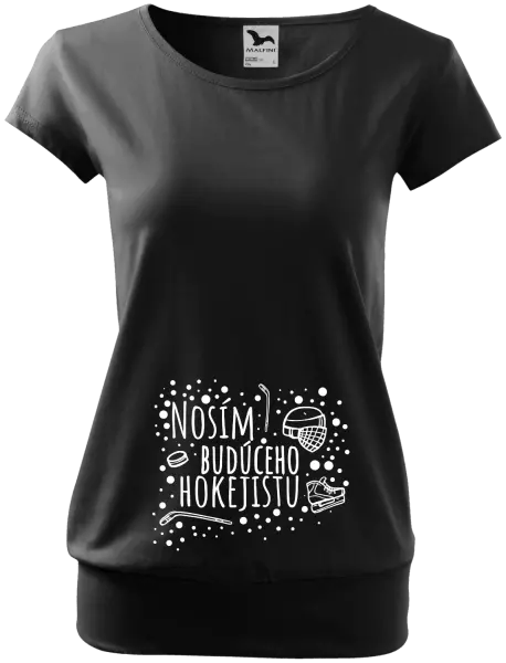 Tehotenské tričko Nosím budúceho hokejistu