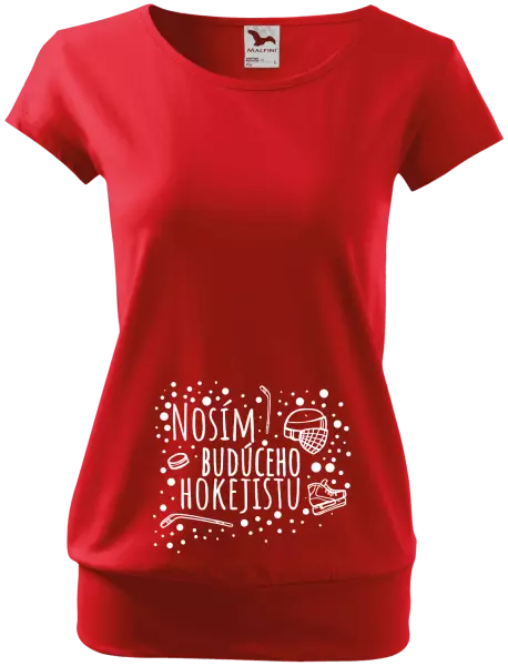 Tehotenské tričko Nosím budúceho hokejistu