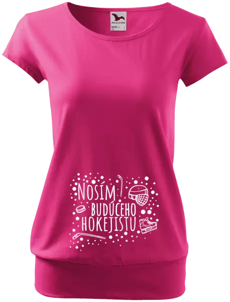 Tehotenské tričko Nosím budúceho hokejistu