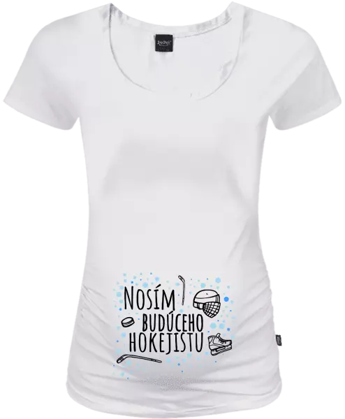 Tehotenské tričko Nosím budúceho hokejistu