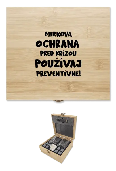 Whisky sada v krabici Ochrana pred krízou s menom