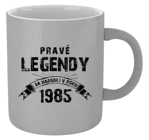 Hrnček metalický Pravé legendy sa narodili v...