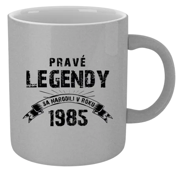 Hrnček metalický Pravé legendy sa narodili v...