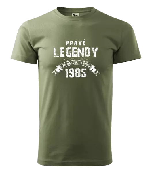 Pánske narodeninové tričko Pravé legendy sa narodili v...
