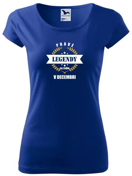 Dámske tričko Pravé legendy sa rodia v ... 