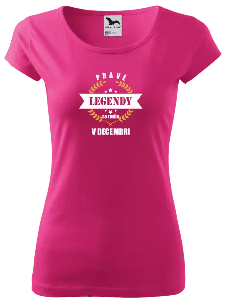 Dámske tričko Pravé legendy sa rodia v ... 