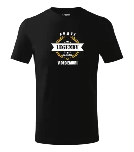 Detské tričko Pravé legendy sa rodia v ... 