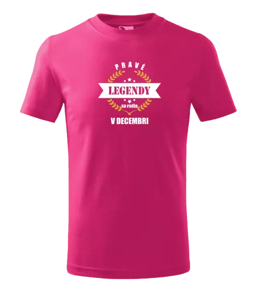 Detské tričko Pravé legendy sa rodia v ... 