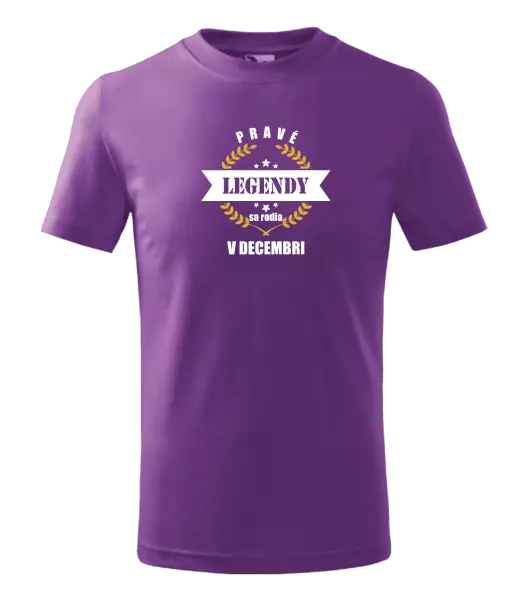 Detské tričko Pravé legendy sa rodia v ... 