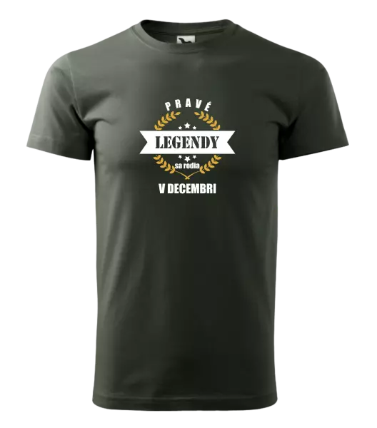 Pánske narodeninové tričko Pravé legendy sa rodia v ... 