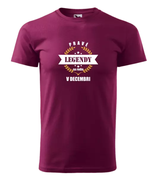 Pánske narodeninové tričko Pravé legendy sa rodia v ... 