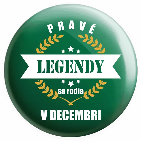 Placka Pravé legendy sa rodia v ... 